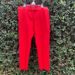 Ann Taylor Red Cropped Pants